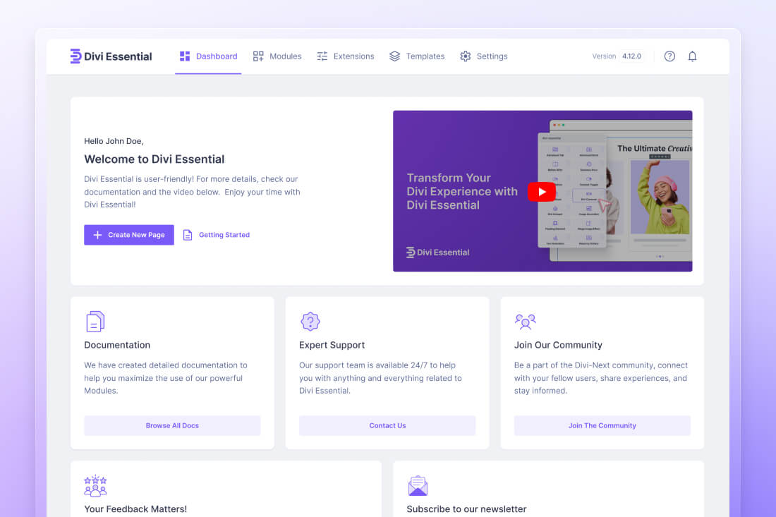 DInside Divi Essential Beta For Divi 5 - Dashboard Inside Divi Essential Beta For Divi 5 - Dashboard