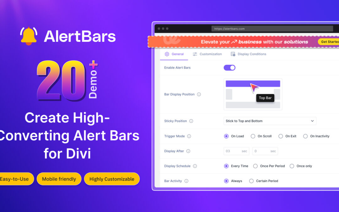 Alert bars Feature Image