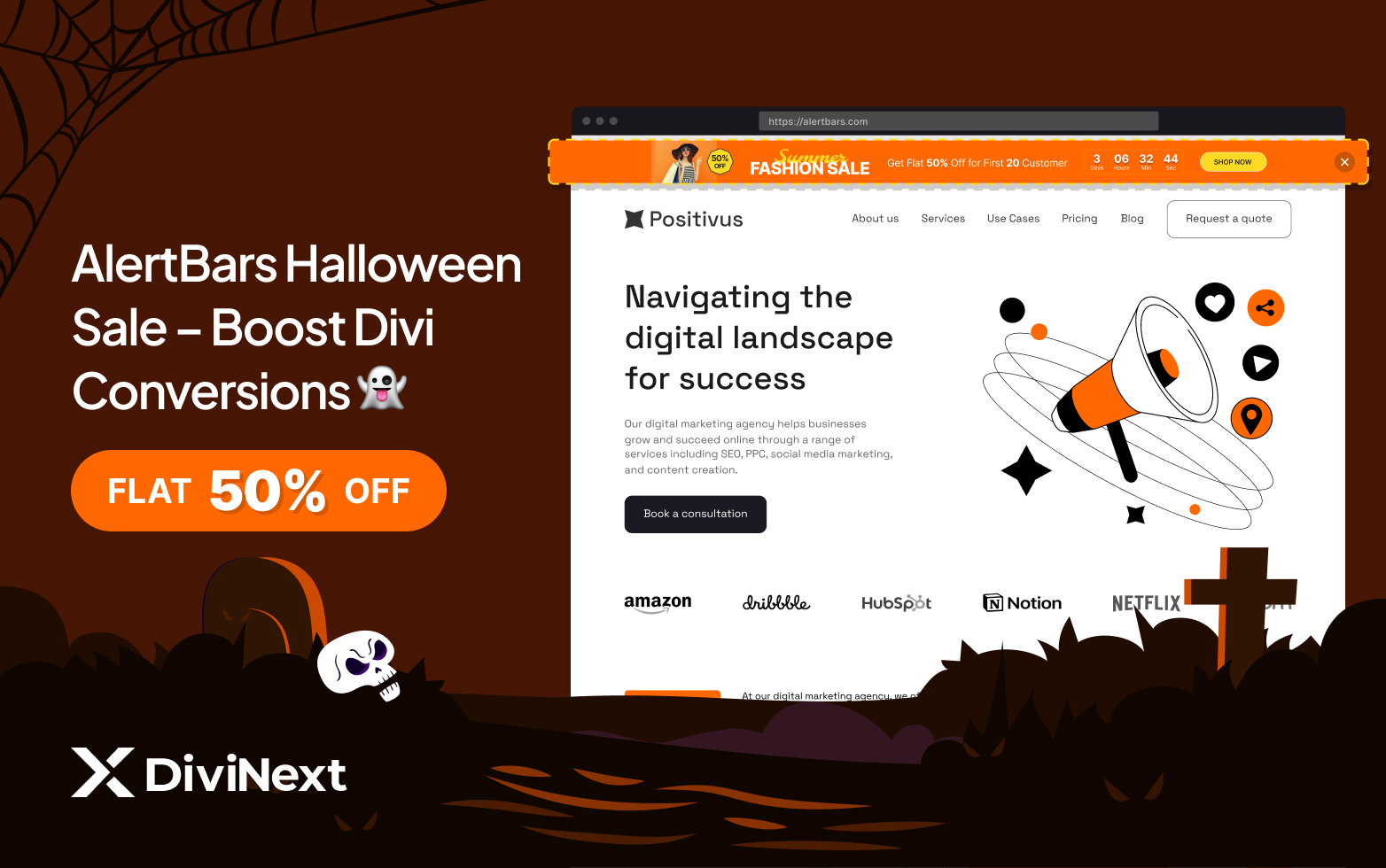 AlertBars Halloween Sale - Flat 50% OFF