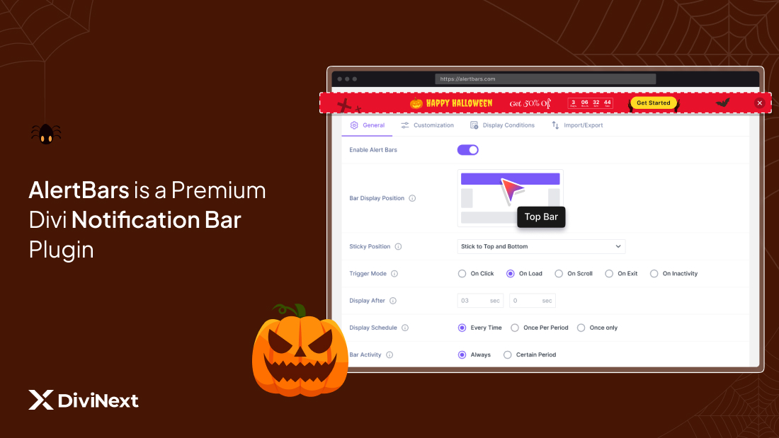 AlertBars - Premium Divi Notification Bar