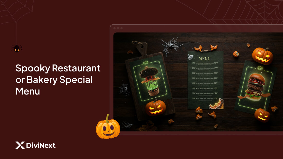 Spooky Restaurant or Bakery Special Menu
