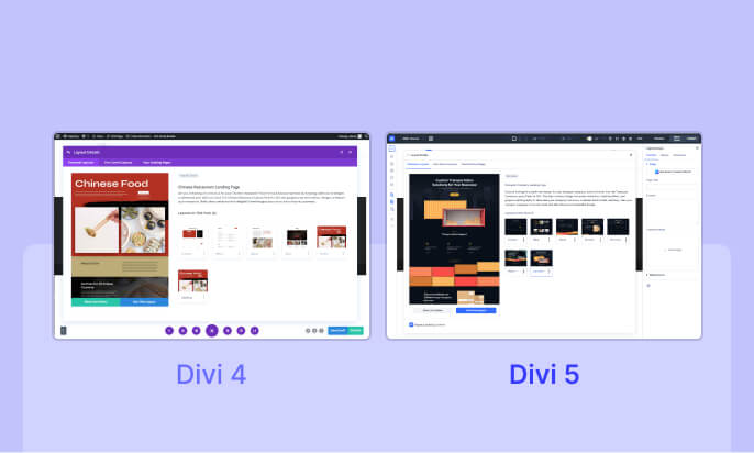 Visual Builder Divi 5 vs Divi 4
